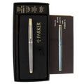 C1970 PARKER 75 STERLING SILVER CROSSHATCH GRID PATTERN #66 NIB FOUNTAIN PEN WITH BOXES/PAPERS OFFERED BY ANTIQUE DIGGER