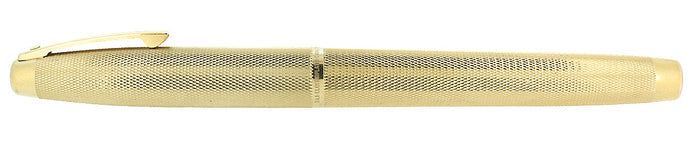 C1972 SHEAFFER IMPERIAL GOLD PLATED BARLEY OVERLAY MODEL 827 FOUNTAIN PEN SERVICED OFFERED BY ANTIQUE DIGGER