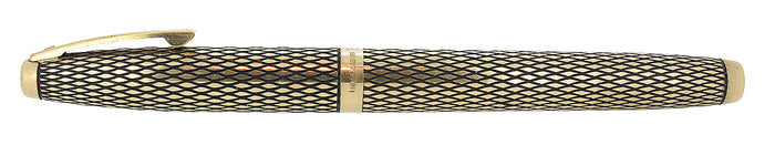 C1975 SHEAFFER WHITE DOT 14K GOLD FILLED SOVEREIGN IMPERIAL FOUNTAIN PEN & PENCIL SET MINT OFFERED BY ANTIQUE DIGGER