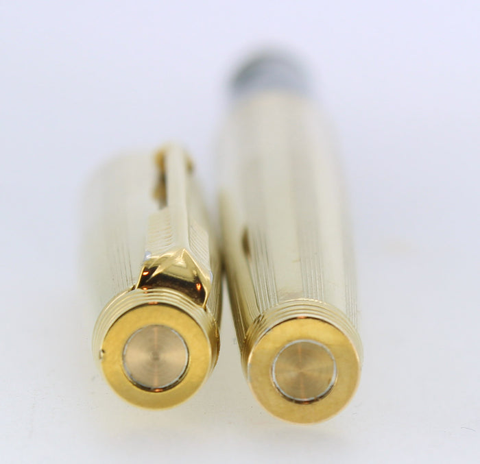 C1978 PARKER 75 GOLD PLATED IMPERIAL 14K MEDIUM NIB FOUNTAIN PEN RESTORED OFFERED BY ANTIQUE DIGGER