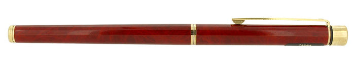 C1982 SHEAFFER TARGA SLIMLINE MODEL 1034S RED RONCE 14K MEDIUM NIB FOUNTAIN PEN NEVER INKED OFFERED BY ANTIQUE DIGGER