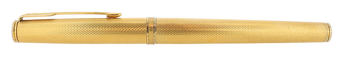 C1983 PARKER PREMIER 22K GP GRAIN D'ORGES 14K FINE NIB FOUNTAIN PEN FRANCE OFFERED BY ANTIQUE DIGGER