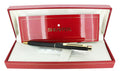 C1989 SHEAFFER TARGA MATTE BLACK GOLD TRIM BALLPOINT PEN NEW OLD STOCK STICKERED OFFERED BY ANTIQUE DIGGER