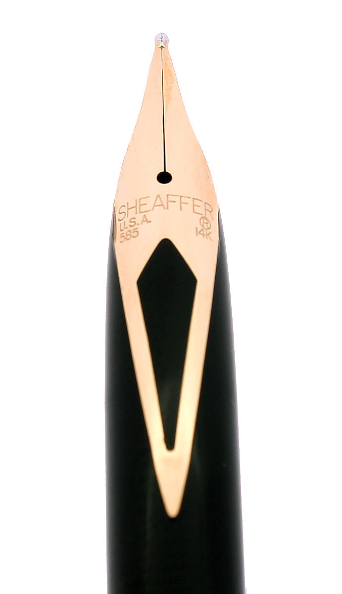 C1991 SHEAFFER TARGA SLIMLINE MODEL 1041s LAQUE PRESTIGE BLUE 14K NIB FOUNTAIN PEN NEVER INKED OFFERED BY ANTIQUE DIGGER
