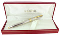 C1993 SHEAFFER CREST STERLING SILVER TWIST ACTION BALLPOINT PEN NEW OLD STOCK OFFERED BY ANTIQUE DIGGER