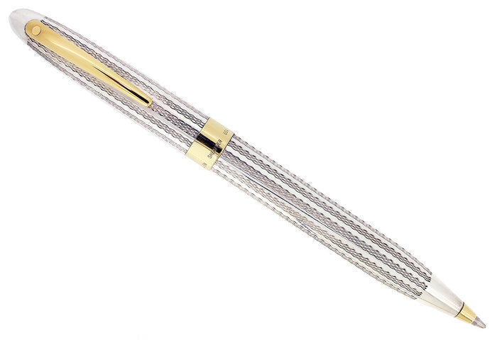 C1993 SHEAFFER CREST STERLING SILVER TWIST ACTION BALLPOINT PEN NEW OLD STOCK OFFERED BY ANTIQUE DIGGER