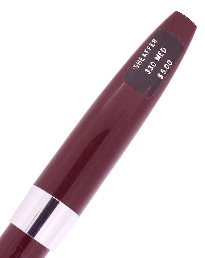 C1995 SHEAFFER TRIUMPH IMPERIAL 330 STICKERED MED NIB FOUNTAIN PEN RESTORED OFFERED BY ANTIQUE DIGGER