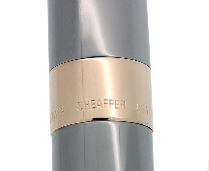 C1996 SHEAFFER CREST GUNMETAL CUSTOM ORDER BALLPOINT PEN NEW OLD STOCK OFFERED BY ANTIQUE DIGGER
