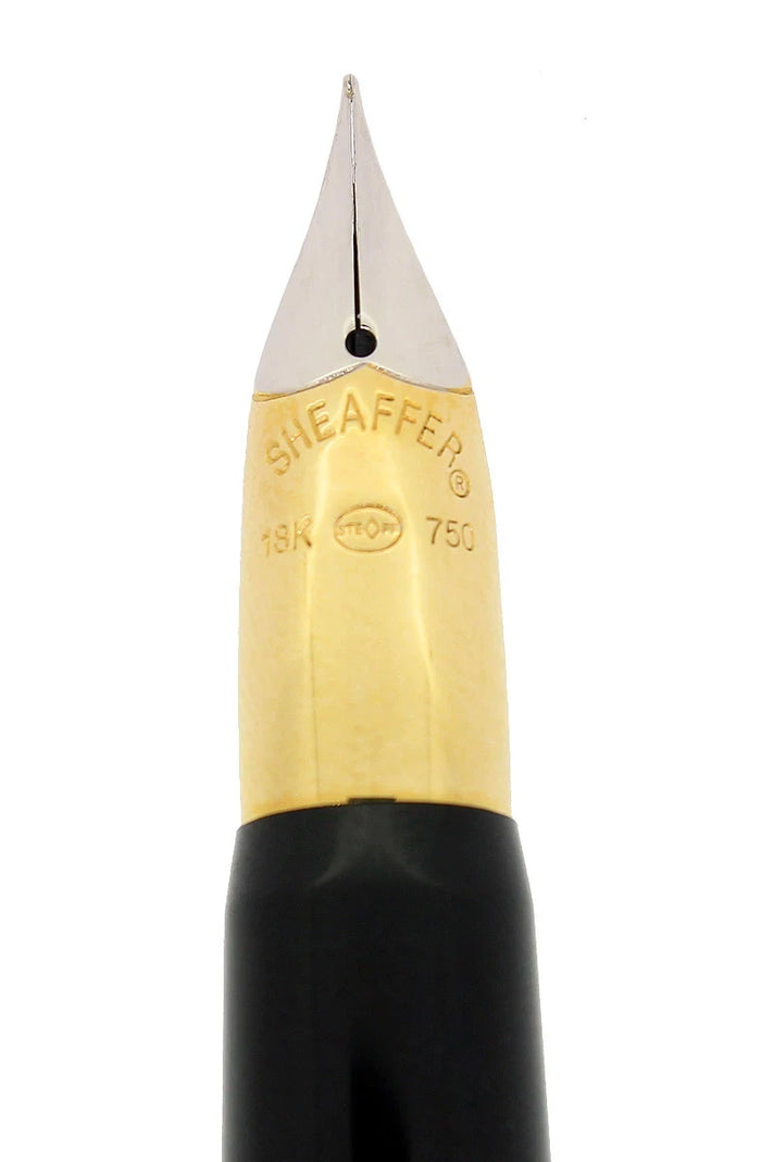 C1996 SHEAFFER CREST OPALITE RED GOLD CAP 18K F NIB FOUNTAIN PEN NEVER INKED OFFERED BY ANTIQUE DIGGER