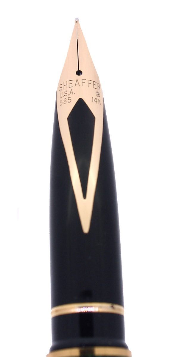 C1996 SHEAFFER MALACHITE GREEN RONCE CLASSIC TARGA MEDIUM NIB FOUNTAIN PEN NEVER INKED OFFERED BY ANTIQUE DIGGER