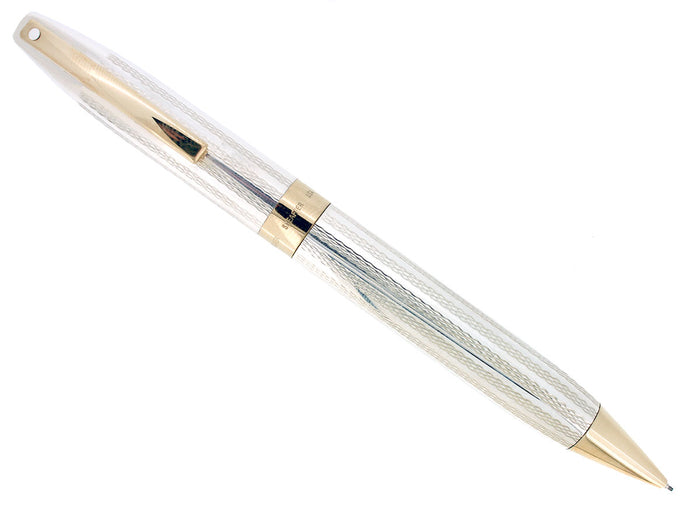 C1997 SHEAFFER LEGACY STERLING PENCIL BARLEYCORN PATTERN NEVER USED MINT IN BOX OFFERED BY ANTIQUE DIGGER