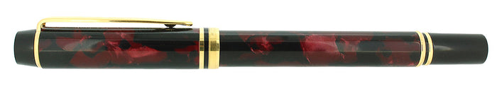 C2000 WATERMAN IDEAL LE MAN 200 MINERAL RED 18K FINE NIB FOUNTAIN PEN NEAR MINT OFFERED BY ANTIQUE DIGGER