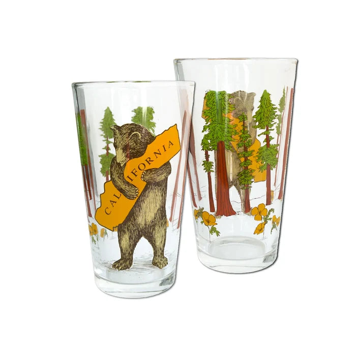 CA Bear Hug in the Trees Pint Glass