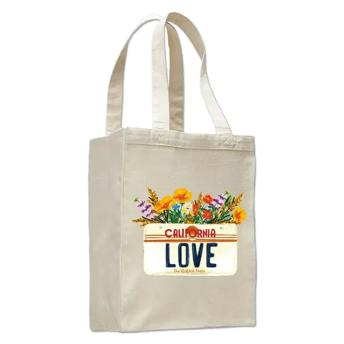 CA Love License Plate Book Bag