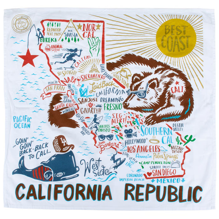 California Republic Kitchen Towel
