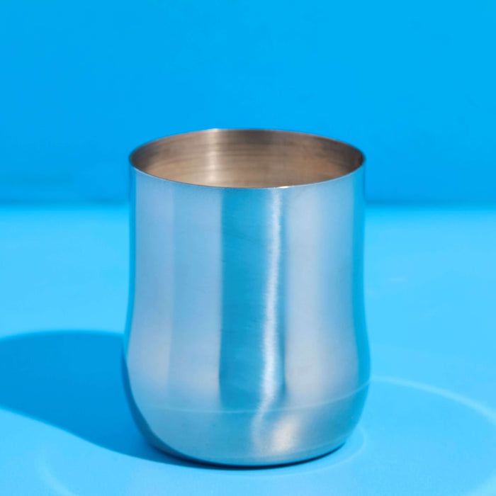 Candle Jar - Silver Stainless fragrance oil bottle