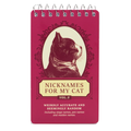 Cat Nicknames Notebook