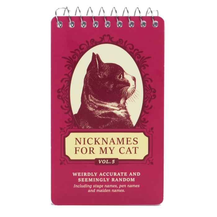 Cat Nicknames Notebook