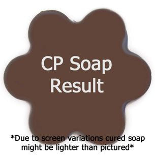 Chocolate Orchid Fragrance Oil in cold process soap color testing