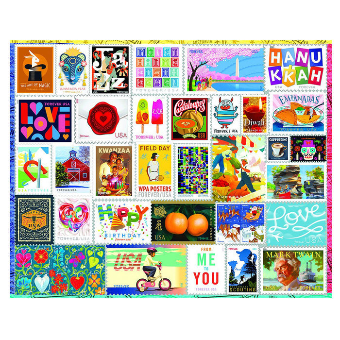 Christmas Stamps Jigsaw Puzzle