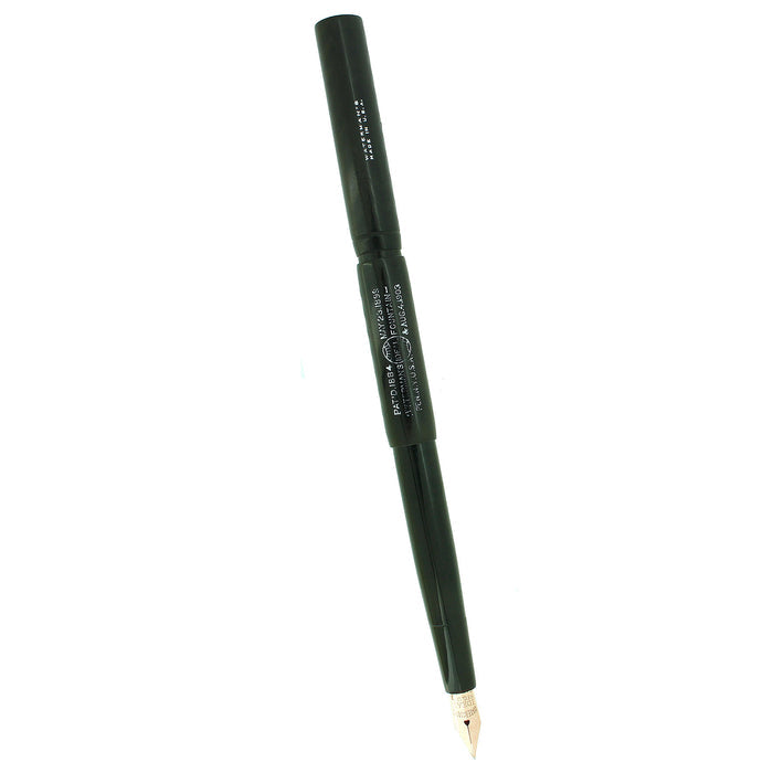 CIRCA 1911 WATERMAN #12 BCHR SLEEVE FILLER FOUNTAIN PEN F-BB FLEX NIB RESTORED OFFERED BY ANTIQUE DIGGER