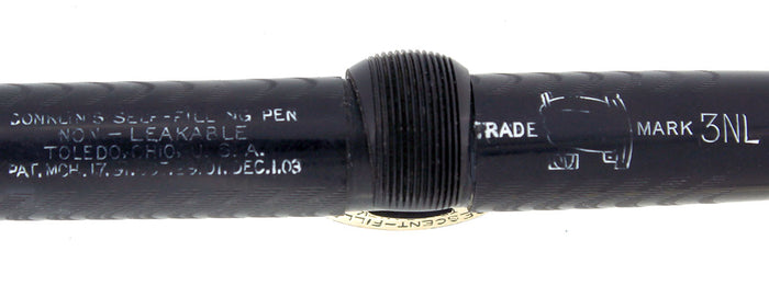 CIRCA 1915 CONKLIN 3NL BCHR CRESCENT FILLER FOUNTAIN PEN NEAR MINT COND RESTORED OFFERED BY ANTIQUE DIGGER