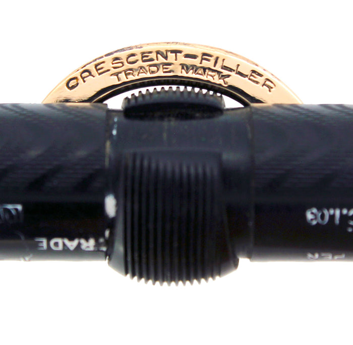 CIRCA 1915 CONKLIN 3NL BCHR CRESCENT FILLER FOUNTAIN PEN NEAR MINT COND RESTORED OFFERED BY ANTIQUE DIGGER