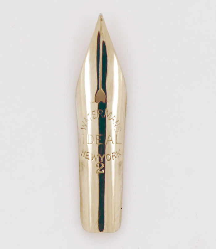 CIRCA 1915 WATERMAN #12 RED MOTTLED INK DROPPER FOUNTAIN PEN WITH XF to 2.6MM+ FLEXIBLE NIB