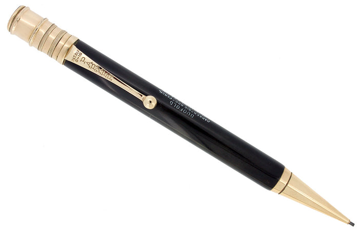 CIRCA 1924 PARKER BLACK HARD RUBBER BIG BRO DUOFOLD SENIOR PENCIL RESTORED OFFERED BY ANTIQUE DIGGER