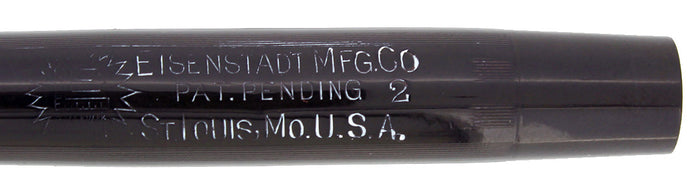 CIRCA 1925 EISENSTADT #2 BLACK CHASED HARD RUBBER FOUNTAIN PEN RESTORED OFFERED BY ANTIQUE DIGGER