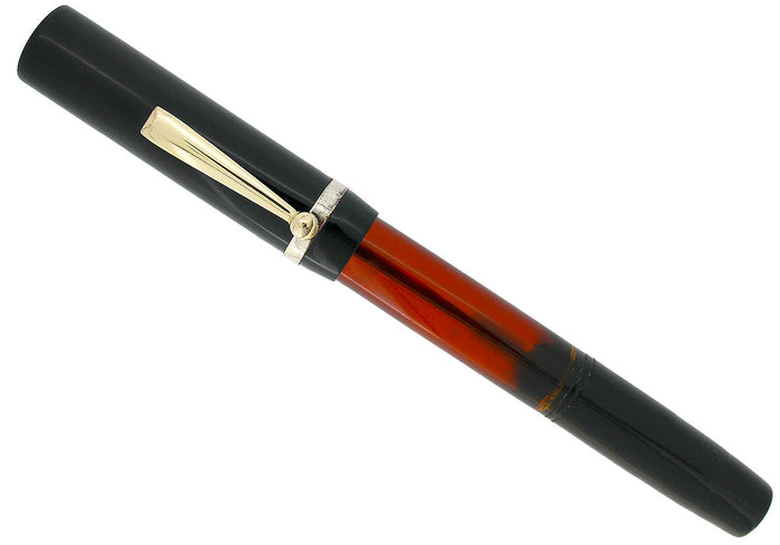 CIRCA 1925 POSTAL RESERVOIR BLACK FOUNTAIN PEN F to BBB+ FLEXIBLE NIB IN RESTORED CONDITION OFFERED BY ANTIQUE DIGGER