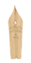CIRCA 1926 WEIDLICH #4 FINE 14K FOUNTAIN PEN NIB OFFERED BY ANTIQUE DIGGER