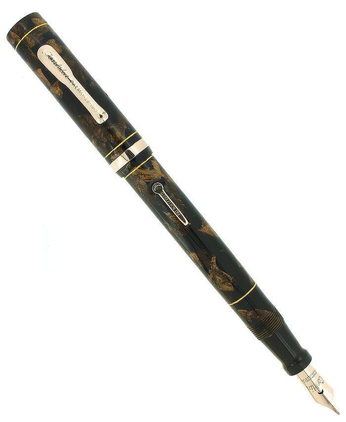 CIRCA 1927 CONKLIN ENDURA BLACK BRONZE FOUNTAIN PEN RESTORED OFFERED BY ANTIQUE DIGGER