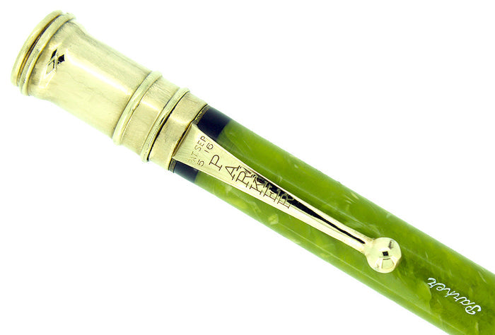 CIRCA 1923 PARKER DUOFOLD SENIOR JADE PENCIL 1ST YEAR IMPRINT RESTORED OFFERED BY ANTIQUE DIGGER