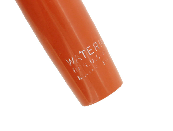 CIRCA 1927 WATERMAN 54 CARDINAL RED HARD RUBBER FOUNTAIN PEN BARREL OFFERED BY ANTIQUE DIGGER