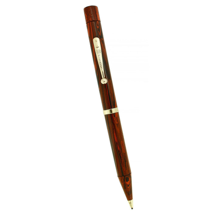 CIRCA 1927 WATERMAN 56 RED WOODGRAIN MECHANICAL PENCIL WORKING OFFERED BY ANTIQUE DIGGER