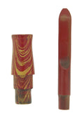 CIRCA 1928 WATERMAN 94 ROSE RIPPLE HARD RUBBER FOUNTAIN PEN SECTION & FEED PART OFFERED BY ANTIQUE DIGGER