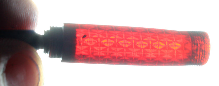 CIRCA 1929 WATERMAN LADY PATRICIA INK VUE SUNSET RED FOUNTAIN PEN RESTORED OFFERED BY ANTIQUE DIGGER