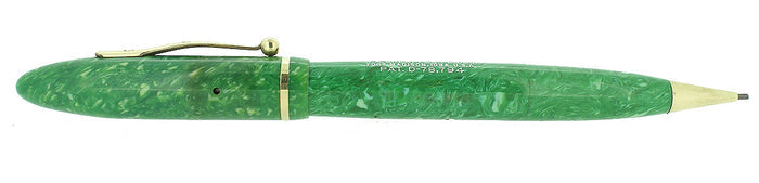 CIRCA 1930 SHEAFFER BALANCE JADE CELLULOID FOUNTAIN PEN PENCIL COMBO SCARCE OFFERED BY ANTIQUE DIGGER