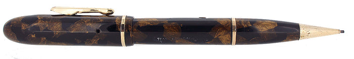 CIRCA 1934 CONKLIN ENSEMBLE BLACK BRONZE FOUNTAIN PEN PENCIL COMBO RESTORED OFFERED BY ANTIQUE DIGGER