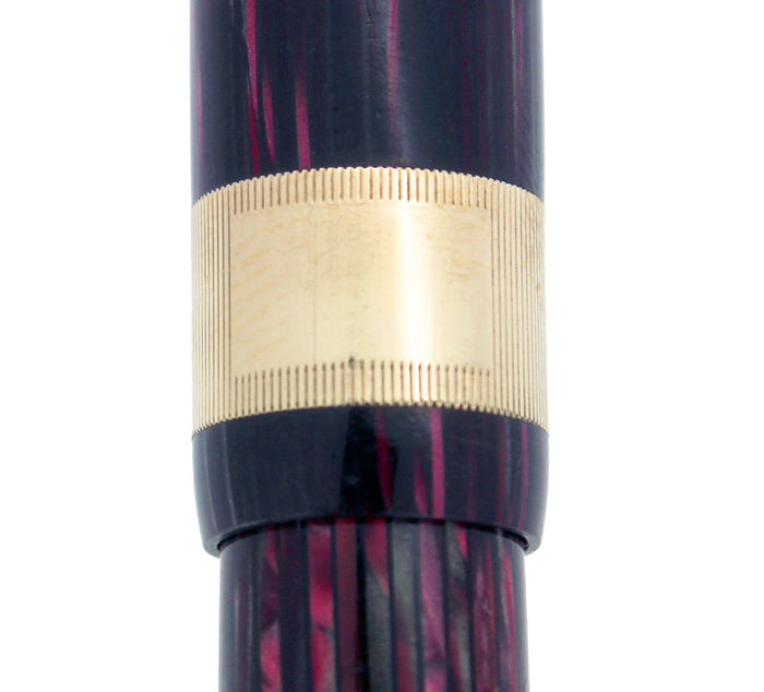 CIRCA 1938 SHEAFFER ROSE GLOW BALANCE FOUNTAIN PEN JEWELERS CAP BANDING RESTORED OFFERED BY ANTIQUE DIGGER