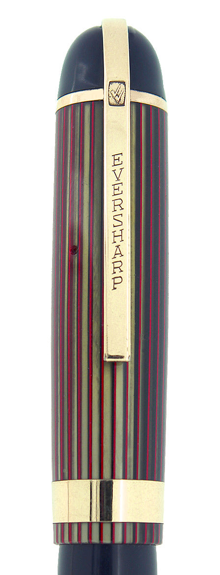 CIRCA 1942 EVERSHARP SKYLINE STANDARD SIZE FOUNTAIN PEN SMOOTH STUB NIB RESTORED OFFERED BY ANTIQUE DIGGER