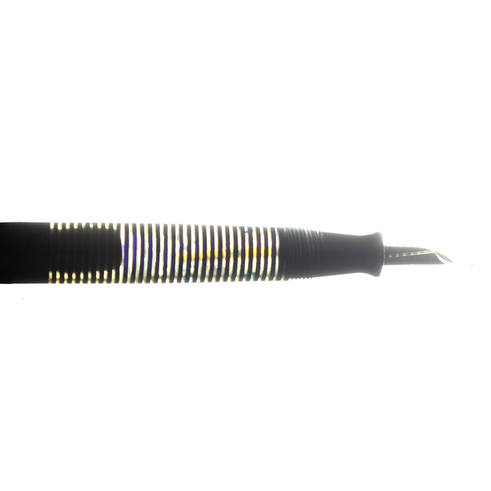 CIRCA 1942 PARKER VACUMATIC AZURE BLUE PEARL FOUNTAIN PEN RESTORED NEAR MINT