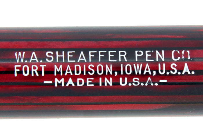 CIRCA 1942 SHEAFFER CARMINE LIFETIME BALANCE FOUNTAIN PEN TRIUMPH NIB RESTORED OFFERED BY ANTIQUE DIGGER