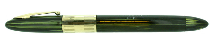 C1942 SHEAFFER TRIUMPH EMERALD PEARL LIFETIME FOUNTAIN PEN PLUNGER FILL RESTORED OFFERED BY ANTIQUE DIGGER