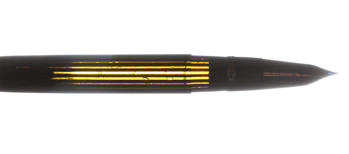 C1942 SHEAFFER TRIUMPH EMERALD PEARL LIFETIME FOUNTAIN PEN PLUNGER FILL RESTORED OFFERED BY ANTIQUE DIGGER