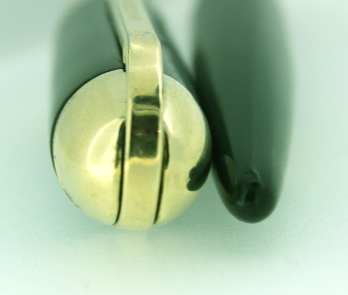 CIRCA 1943 EVERSHARP SKYLINE DARK GREEN FOUNTAIN PEN DEMI SIZE RESTORED OFFERED BY ANTIQUE DIGGER