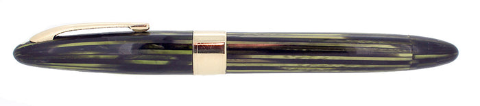 CIRCA 1945 SHEAFFER TRIUMPH 1250 MARINE GREEN LIFETIME BALANCE FOUNTAIN PEN RESTORED OFFERED BY ANTIQUE DIGGER