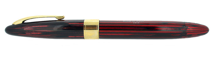 CIRCA 1945 SHEAFFER TRIUMPH CARMINE LIFETIME BALANCE FOUNTAIN PEN RESTORED OFFERED BY ANTIQUE DIGGER