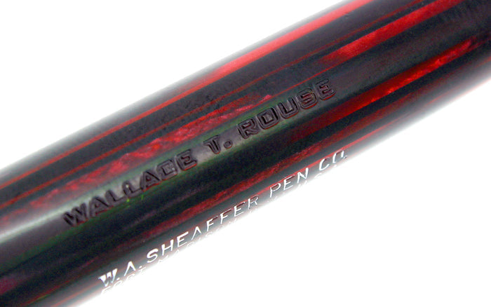 CIRCA 1945 SHEAFFER TRIUMPH CARMINE LIFETIME BALANCE FOUNTAIN PEN RESTORED OFFERED BY ANTIQUE DIGGER